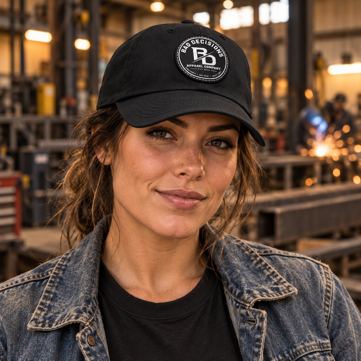 Bad Decisions Leather Patch Dad Hat