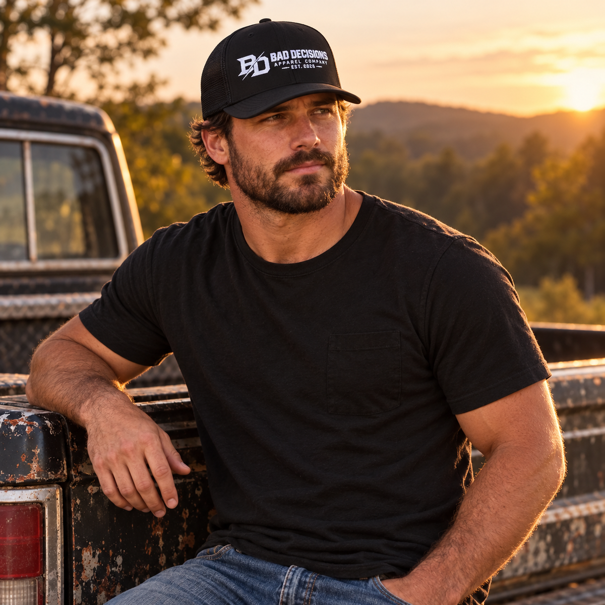 Bad Decisions Snapback Trucker Cap