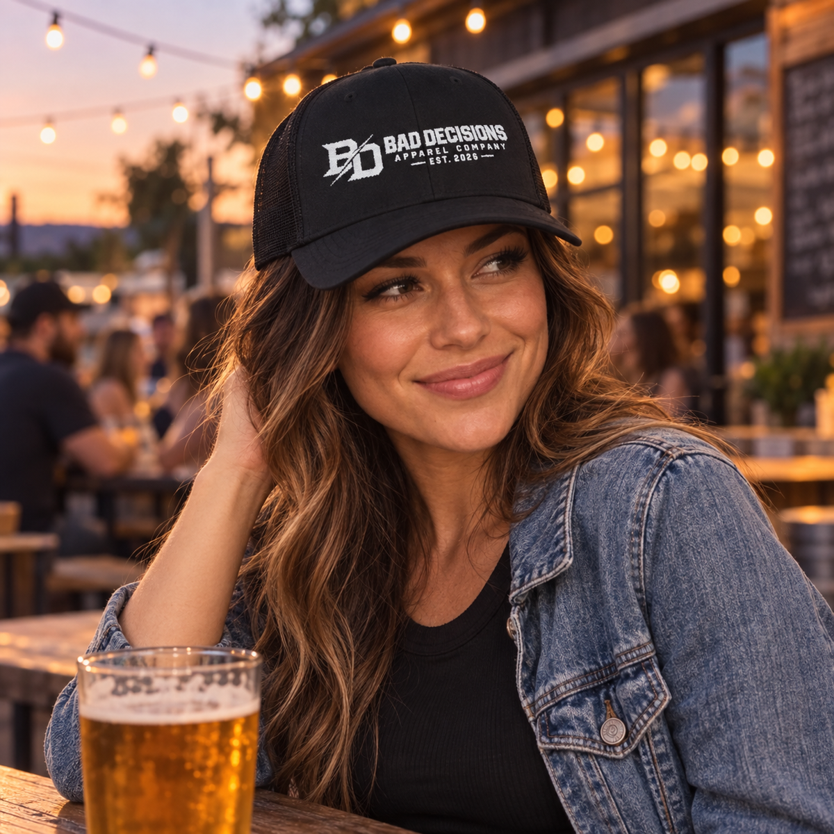 Bad Decisions Snapback Trucker Cap