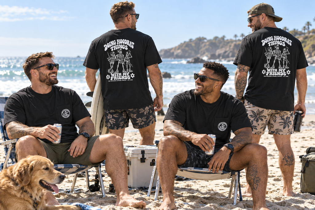 B.D. Bones Doing Hoodrat Things Pocket Tee