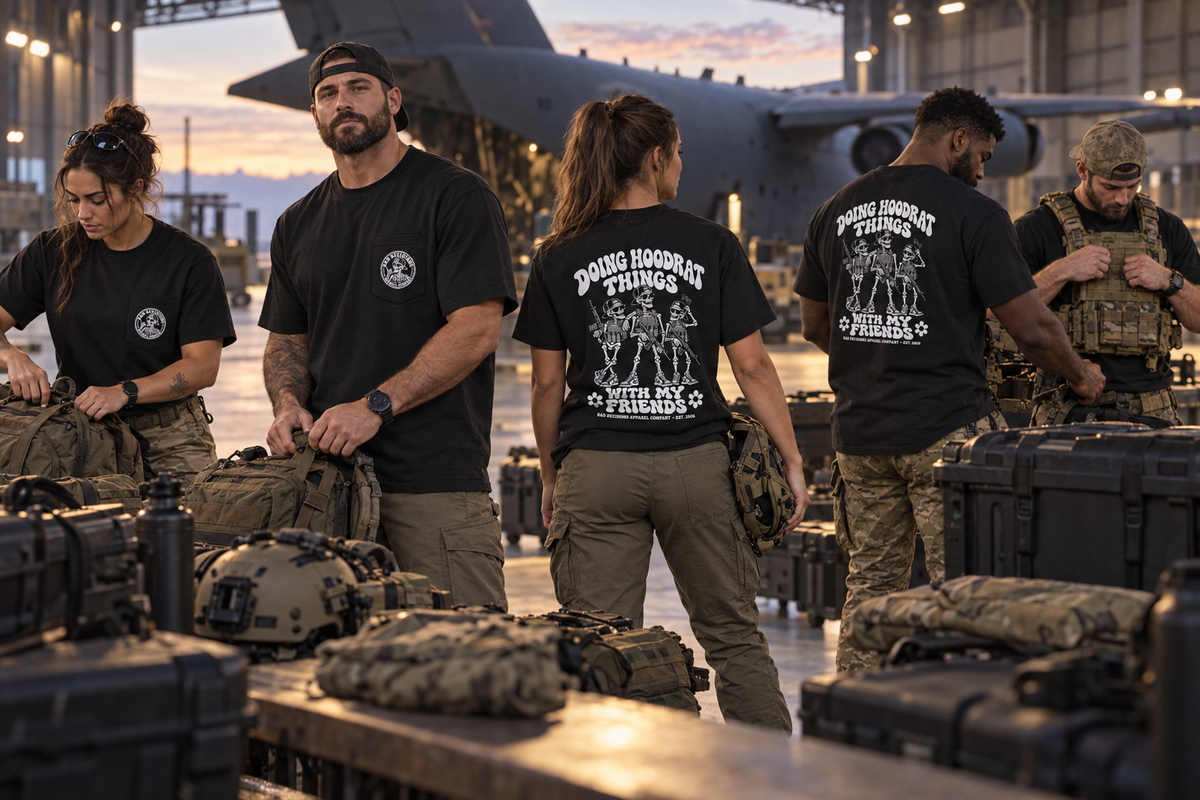 B.D. Bones Doing Hoodrat Things Pocket Tee